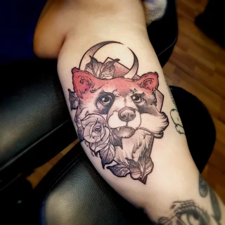 Fox Tattoo - Tattoo Neotraditionnal - Black Hat Tattoo Dublin - The Black Hat Tattoo