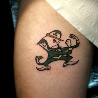 Leprechaun - Irish & Celtic Tattoo - Black Hat Tattoo Dublin - The Black Hat Tattoo