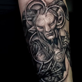 Nicolás - résident artist - Black Hat Dublin - realism - The Black Hat Tattoo