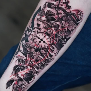 Nicolás - résident artist - Black Hat Dublin - realism - The Black Hat Tattoo