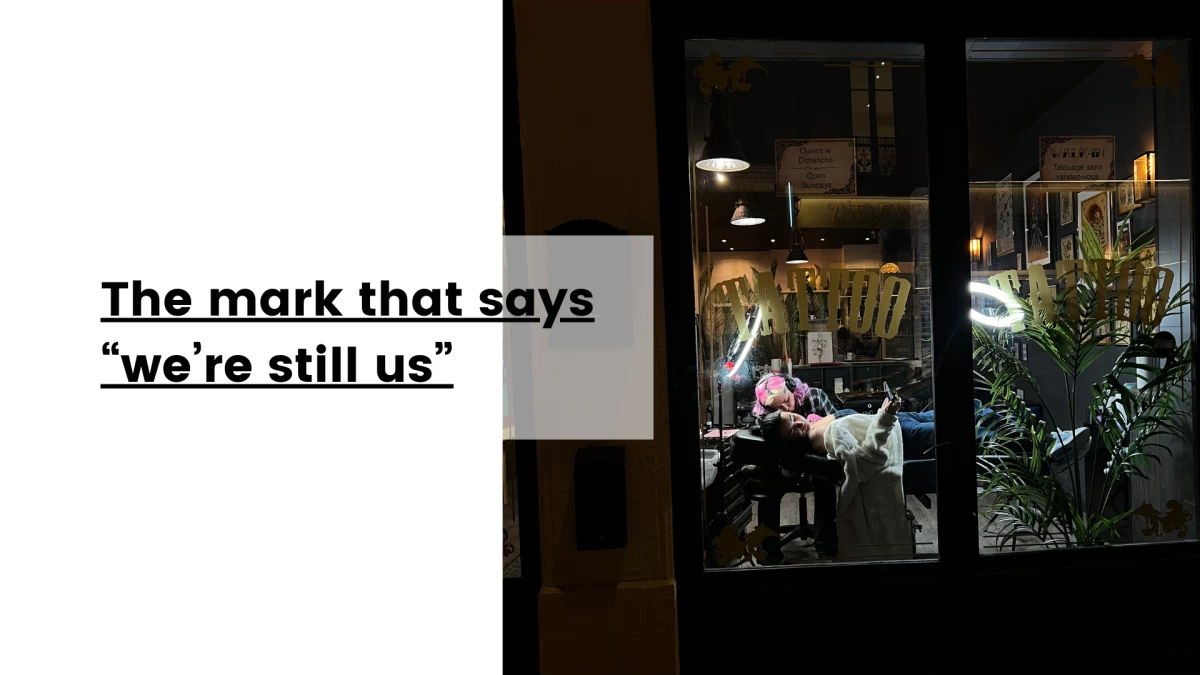 The mark that says “we’re still us”