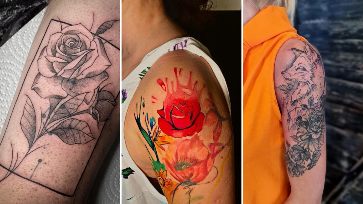 abstract rose tattoo (1) - KickAss Things