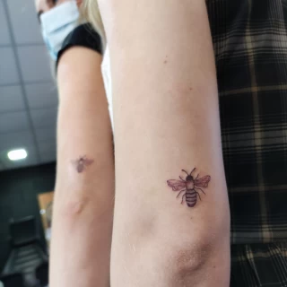 Bee - Small Tattoo idea - Black Hat Tattoo Dublin - The Black Hat Tattoo