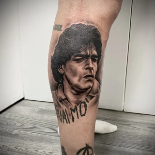 Portrait - Realism, Microrealism and Portrait Tattoo - Black Hat Tattoo Dublin - The Black Hat Tattoo