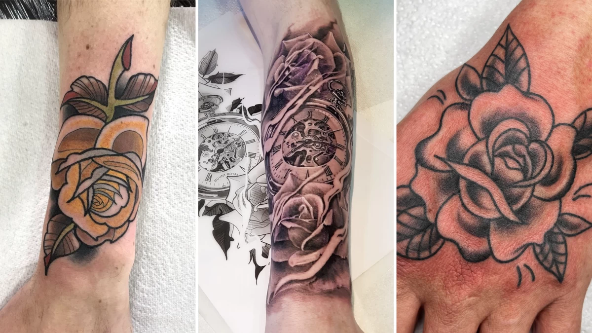 Rose Tattoo - Black Hat Tattoo Dublin 9