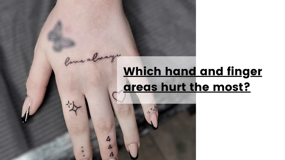 Which hand and finger areas hurt the most