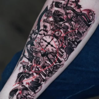 Nicolás - résident artist - Black Hat Dublin - realism - The Black Hat Tattoo