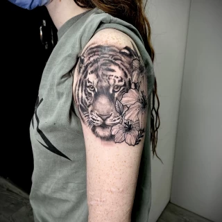 Tiger Tattoo - Black Hat Tattoo Dublin - realism - The Black Hat Tattoo