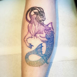 Star Sign Tattoo- Black Hat Tattoo Dublin - Capricorn - The Black Hat Tattoo