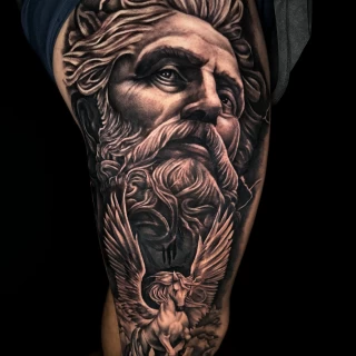 Nicolás - résident artist - Black Hat Dublin - realism - The Black Hat Tattoo