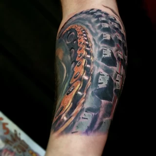 Wheel - Realism, Microrealism and Portrait Tattoo - Black Hat Tattoo Dublin - The Black Hat Tattoo