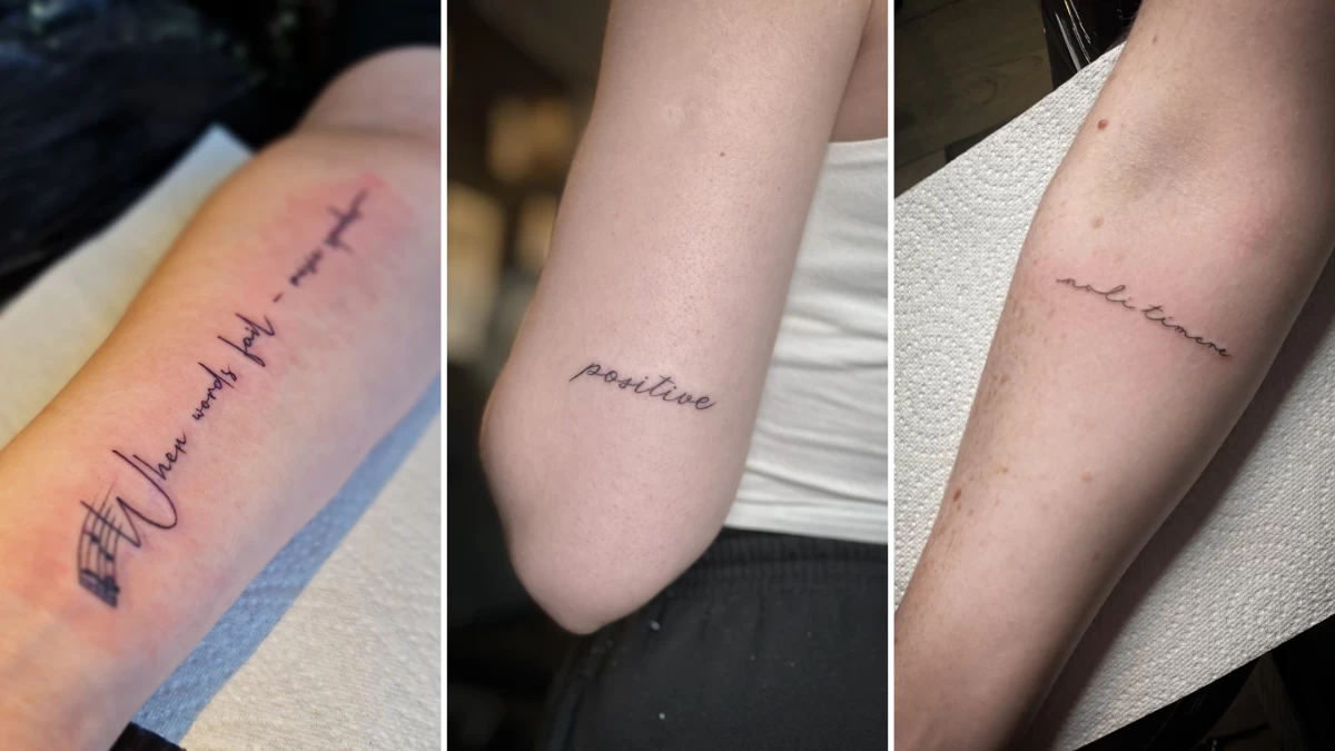 Script and quote tattoo placement - The Black Hat Tattoo Dublin