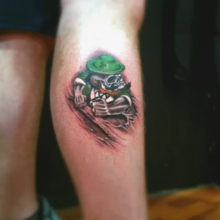 Leprechaun tattoo realism color - Realism, Microrealism and Portrait Tattoo - Black Hat Tattoo Dublin - The Black Hat Tattoo