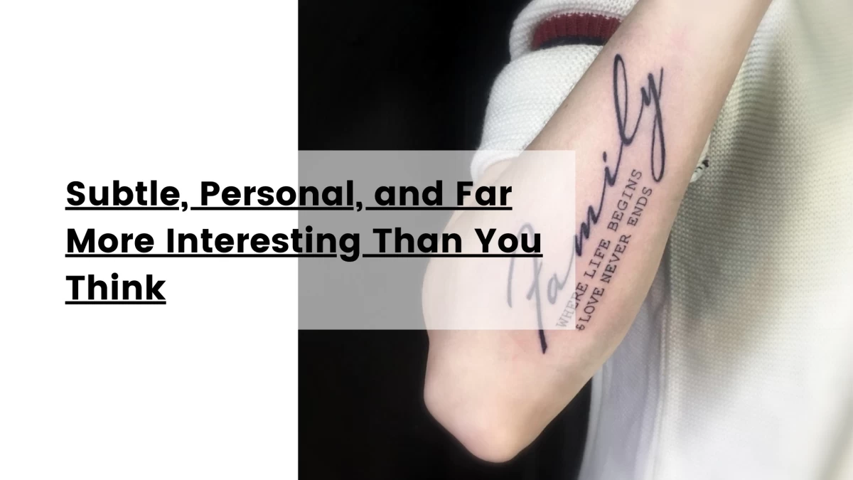 Subtle, Personal, and Far More Interesting Than You Think- Tattoo Dublin - Black Hat Tattoo Studio
