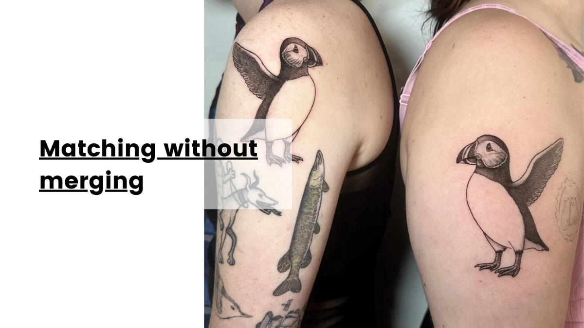 Matching without merging- Tattoo Dublin - Black Hat Tattoo Dublin