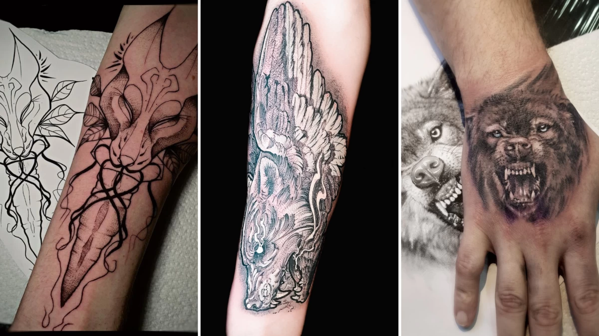 Wolf Tattoo - Black Hat Tattoo Dublin 6