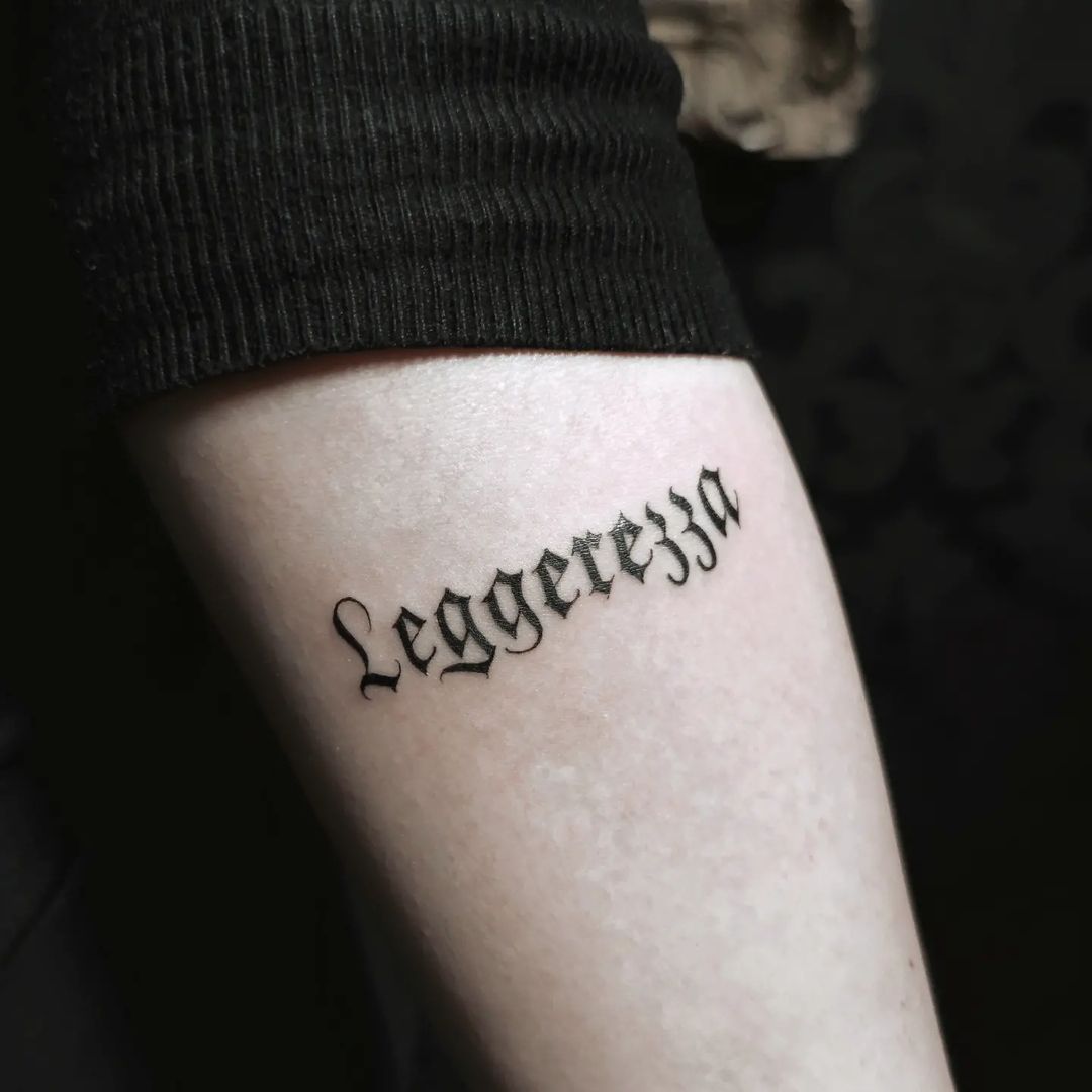 LEGGEREZZA - The Black Hat Tattoo