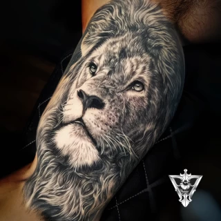 Stifler guest artist black and grey realistic tattoo - The Black Hat Tattoo