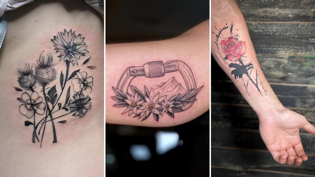 flower Tattoo - Black Hat Tattoo Dublin 3