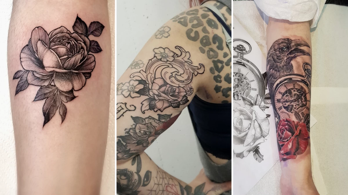 Rose Tattoo - Black Hat Tattoo Dublin 7