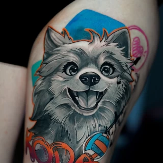 Dian guest realistic color tattoo - The Black Hat Tattoo