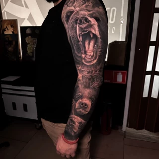 Matias Guest Artist Realism - The Black Hat Tattoo