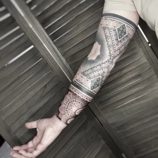 Mandala - Ornemental Tattoo- Black Hat Tattoo Dublin - The Black Hat Tattoo