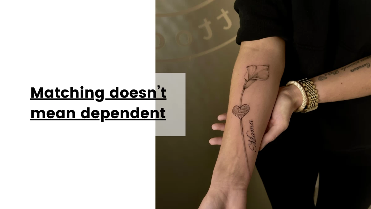 Matching doesn’t mean dependent- Tattoo Dublin - Black Hat Tattoo Dublin