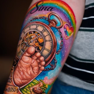 Dian guest realistic color tattoo - The Black Hat Tattoo
