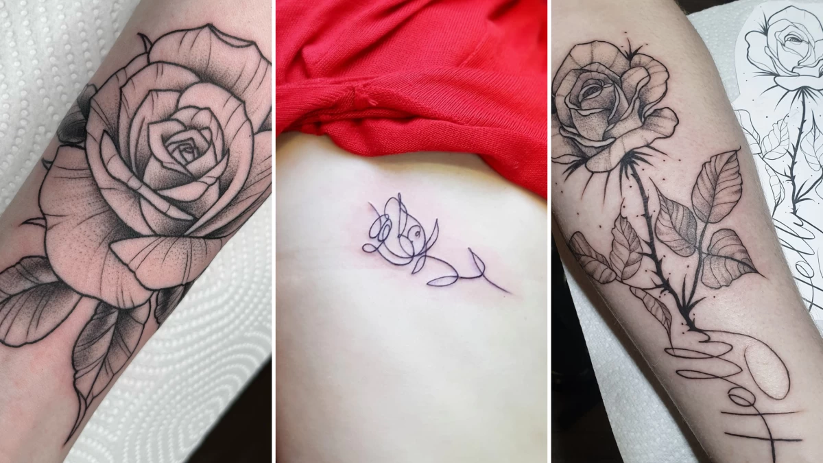 Rose Tattoo - Black Hat Tattoo Dublin 10