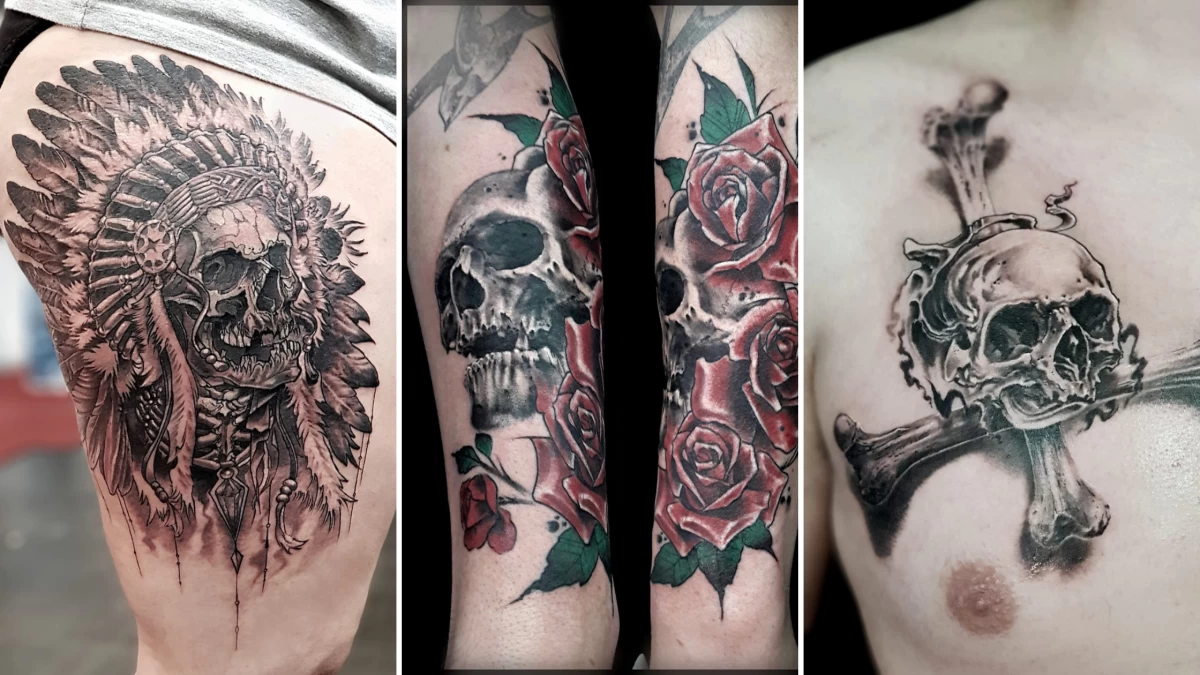 Skull Tattoo - Black Hat Tattoo Dublin 6