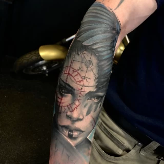 Damian Resident Artists Black Hat Tattoo Nice - TattoosIMG-5927 - The Black Hat Tattoo