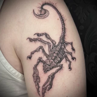 Star Sign Tattoo- Black Hat Tattoo Dublin - Scorpio 2 - The Black Hat Tattoo