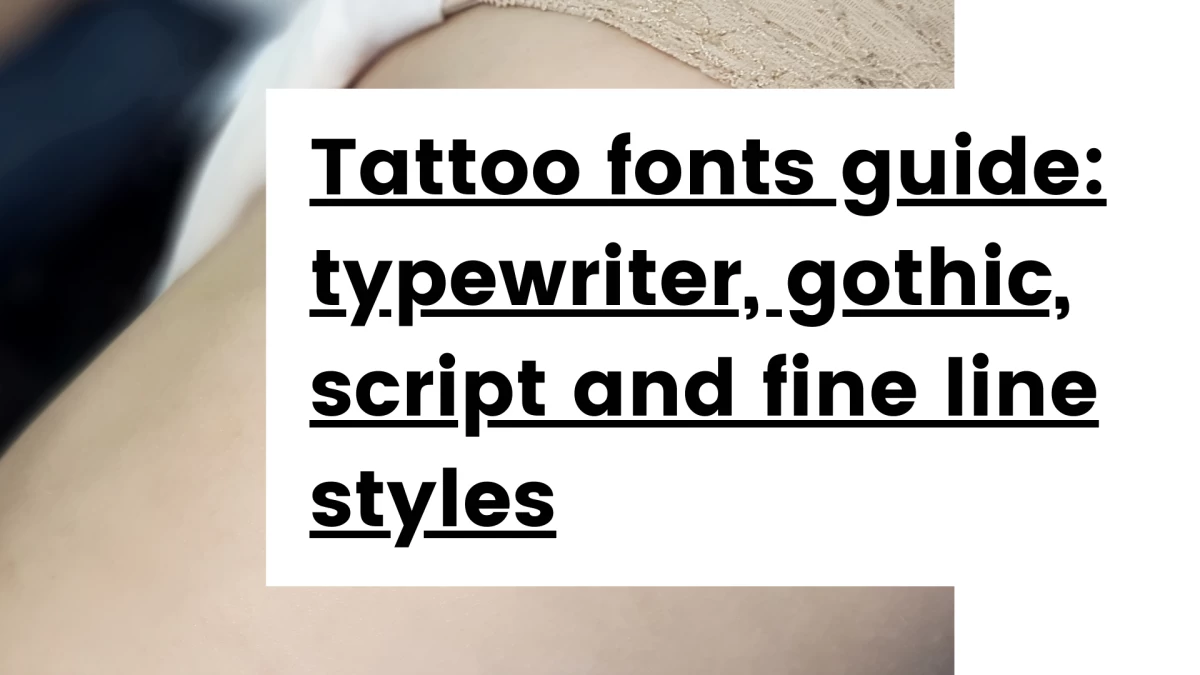 Titre - Tattoo fonts guide_ typewriter, gothic, script and fine line stylesTattoo Dublin - Black Hat Tattoo Studio