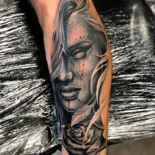 Damian Resident Artists Black Hat Tattoo Nice - TattoosIMG-1498 - The Black Hat Tattoo