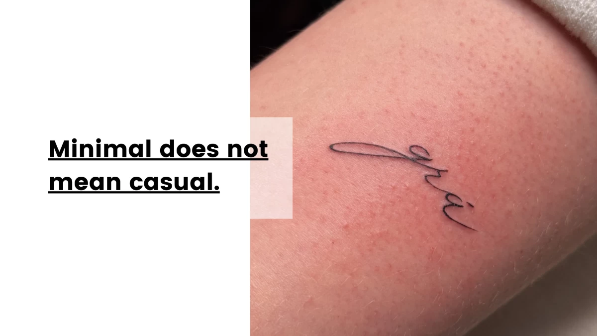 Minimal does not mean casual- Tattoo Dublin - Black Hat Tattoo Studio