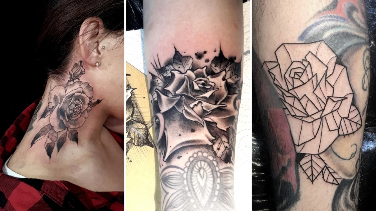 Rose Tattoo - Black Hat Tattoo Dublin 6