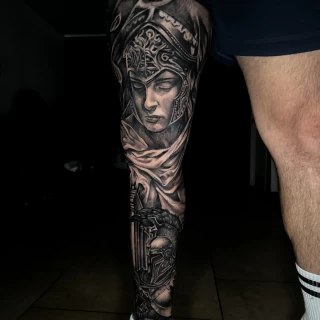 Nicolás - résident artist - Black Hat Dublin - realism - The Black Hat Tattoo