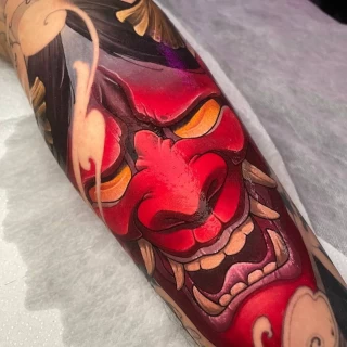 demon color Tattoo - Color Watercolor and Sketch Tattoos - Black Hat Tattoo Dublin - The Black Hat Tattoo