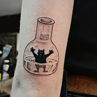 - Cat Tattoo - Black Hat Tattoo Dublin - The Black Hat Tattoo