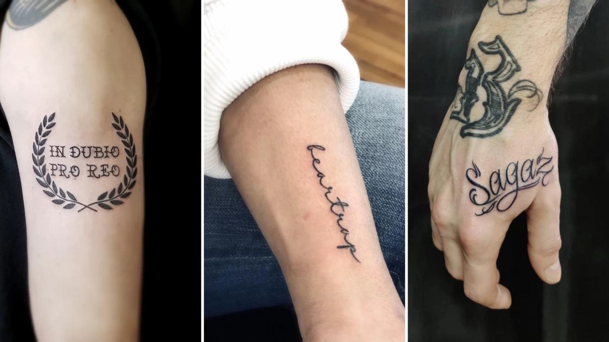 Quote & Script - Lettering Tattoo - Black Hat Tattoo Dublin 3