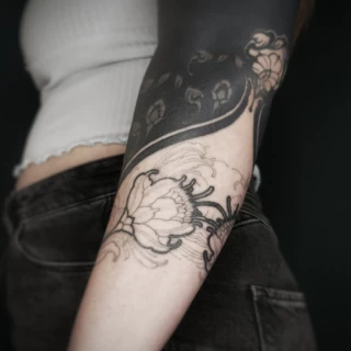 small design - Ornemental Tattoo- Black Hat Tattoo Dublin - The Black Hat Tattoo