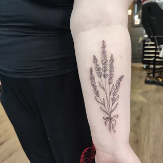 Bunch flowers - Small Tattoo idea - Black Hat Tattoo Dublin - The Black Hat Tattoo