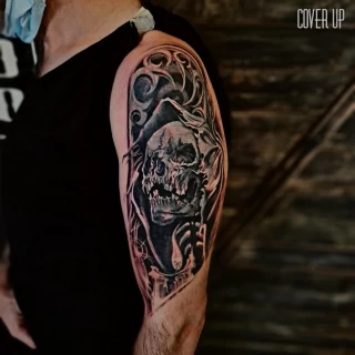 Realistic skull - Skull Tattoo - Black Hat Tattoo Dublin - The Black Hat Tattoo