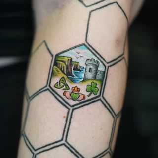 Nicolás - résident artist - Black Hat Dublin - realism - The Black Hat Tattoo