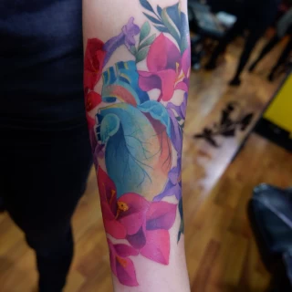 Botanical compo Tattoo - Botanical & Nature - Black Hat Tattoo Dublin - The Black Hat Tattoo