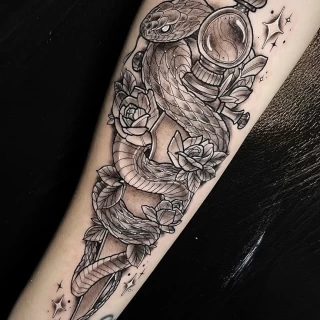 Pandora - guest artist - color tattoo - neo traditionnal - presentation post - the black hat tattoo Dublin- 2025 (5) - The Black Hat Tattoo