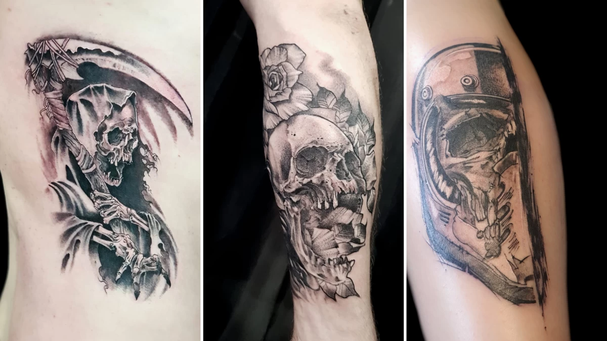 Skull Tattoo - Black Hat Tattoo Dublin 7