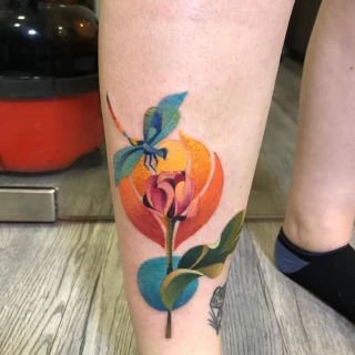 Bunch flowers Tattoo - Botanical & Nature - Black Hat Tattoo Dublin - The Black Hat Tattoo