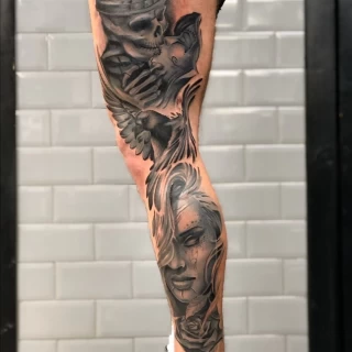 Damian Resident Artists Black Hat Tattoo Nice - TattoosIMG-1499 - The Black Hat Tattoo